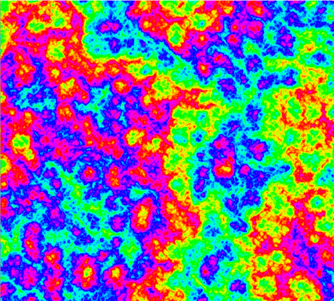 A colorful noise composition